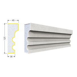 Profil Decorativ A-205 (125*45*2000)