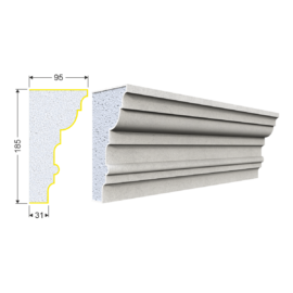 Profil Decorativ A-307 (185*95*2000)